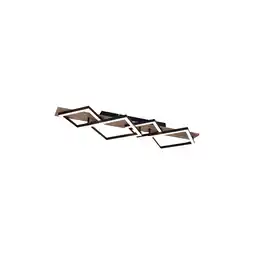 Netto Marken-Discount LED Deckenlampe, Metall, schwarz, Holzoptik, L 82 cm Angebot