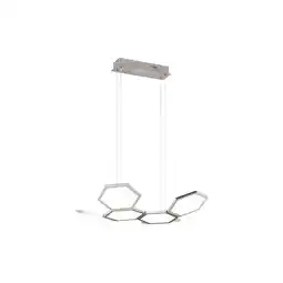 Netto Marken-Discount LED Pendelleuchte, dimmbar, Aluminium Acryl Metall, L 53 cm Angebot
