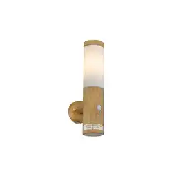 Netto Marken-Discount LED Wandleuchte, Bewegungsmelder, Holz-Optik, H 35 cm Angebot