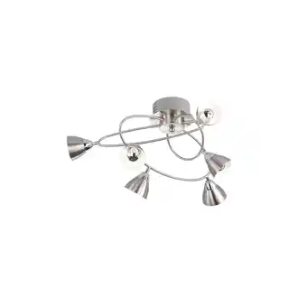 Netto Marken-Discount LED Deckenleuchte, Metall, silber, geschwungen, H 28 cm Angebot