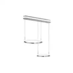 Netto Marken-Discount LED Hängeleuchte, Ringe, Fernbedienung, dimmbar, B 63 cm Angebot