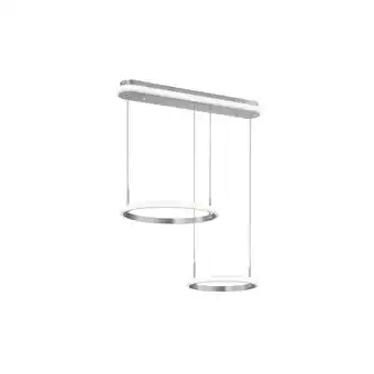 Netto Marken-Discount LED Hängeleuchte, Ringe, Fernbedienung, dimmbar, B 63 cm Angebot