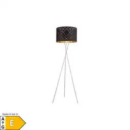 Netto Marken-Discount LED Stehleuchte, Textil, gold-schwarz, Höhe 158 cm Angebot