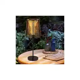 Netto Marken-Discount LED Solarleuchte, Loch Design, schwarz, H 50 cm Angebot