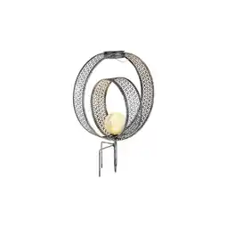 Netto Marken-Discount LED Solarleuchte, Erdspieß, Kugel, crackle-Glas, H 42 cm Angebot