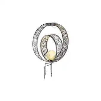 Netto Marken-Discount LED Solarleuchte, Erdspieß, Kugel, crackle-Glas, H 42 cm Angebot