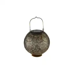 Netto Marken-Discount LED Solarleuchte, Metall gold, hängend oder stehend, H 28 cm Angebot