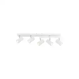 Netto Marken-Discount Deckenlampe, Metall, weiß, 5 flammig, L 70cm Angebot