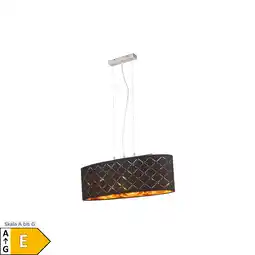 Netto Marken-Discount LED Hängeleuchte, Dekorstanzungen, goldfarben, H 140 cm Angebot