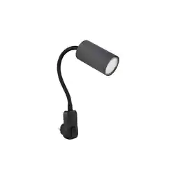 Netto Marken-Discount Steckerleuchte, Schwanenhals, schwarz graphit, H 43 cm Angebot