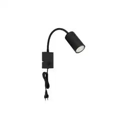 Netto Marken-Discount Wandleuchte, Leselampe, Metall, schwarz, Flexo-Spot, H 44 cm Angebot