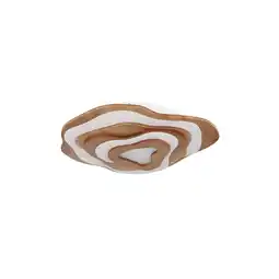 Netto Marken-Discount LED Deckenleuchte, Holz, dimmbar, Fernbedienung, CCT, L 58 cm Angebot
