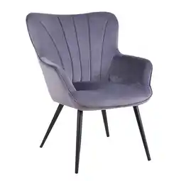 Netto Marken-Discount riess-ambiente Design Armlehnen Sessel SCANDINAVIA grau anthrazit Samt schwarz Metall mit Armlehnen Angebot