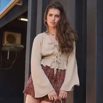 NKD Damen-Bluse mit Schnürung Angebot