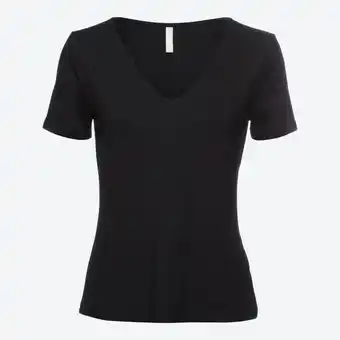 NKD Damen-T-Shirt mit V-Ausschnitt Angebot