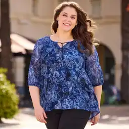 NKD Damen-Bluse mit Paisley-Muster, große Größen Angebot
