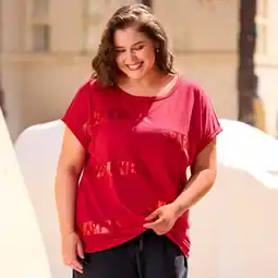 NKD Damen-T-Shirt mit Foliendruck, große Größen Angebot