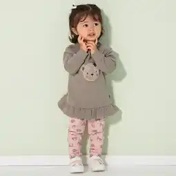 NKD Baby-Mädchen-Set mit Plüsch-Bär-Aufdruck, 2-teilig Angebot