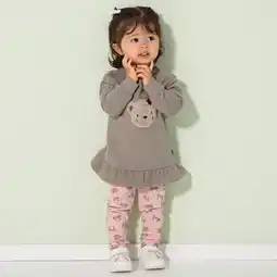NKD Baby-Mädchen-Set mit Plüsch-Bär-Aufdruck, 2-teilig Angebot