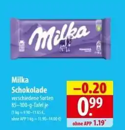 Famila Nord Ost MILKA Schokolade Angebot
