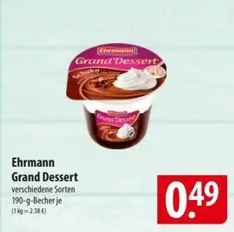 Famila Nord Ost Ehrmann Grand Dessert Angebot