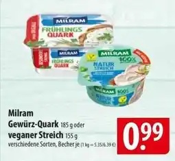 Famila Nord Ost Milram Gewürz-Quark oder veganer Streich Angebot