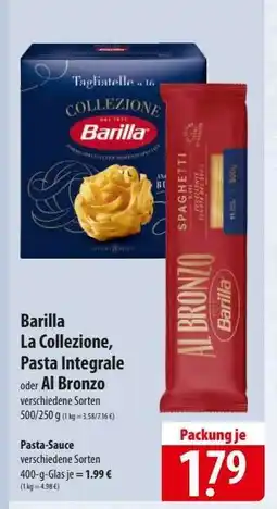 Famila Nord Ost Barilla La Collezione, Pasta Integrale oder Al Bronzo Angebot
