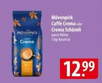 Famila Nord Ost Mövenpick Caffè Crema oder Crema Schümli Angebot