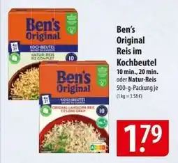 Famila Nord Ost Ben’s Original Reis im Kochbeutel Angebot