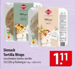 Famila Nord Ost Sinnack Tortilla Wraps Angebot