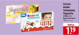 Famila Nord Ost FERRERO Kinder Schokolade Yogurette Angebot