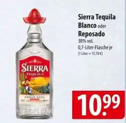 Famila Nord Ost Sierra Tequila Blanco oder Reposado Angebot