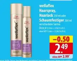 Famila Nord Ost Wellaflex Haarspray, Haarlack oder Schaumfestiger Angebot