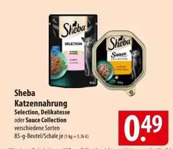 Famila Nord Ost SHEBA Katzennahrung Angebot