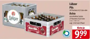 Famila Nord Ost Lübzer Pils / Astra Angebot