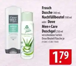 Famila Nord Ost Frosch Dusche / Dove Men+Care Duschgel Angebot