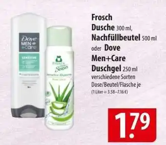 Famila Nord Ost Frosch Dusche / Dove Men+Care Duschgel Angebot