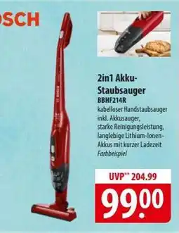 Famila Nord Ost 2in1 Akku-Staubsauger BBHF214R Angebot