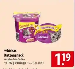 Famila Nord Ost whiskas Katzensnack Angebot