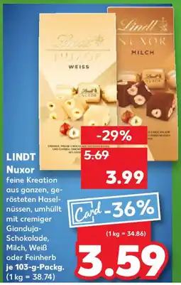 Kaufland LINDT Nuxor Angebot