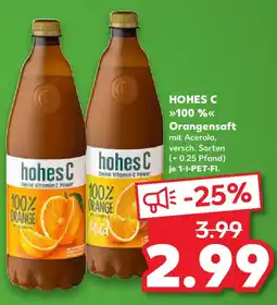 Kaufland HOHES C >>100 %<< Orangensaft Angebot