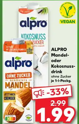Kaufland ALPRO Mandel- oder Kokosnuss- drink Angebot
