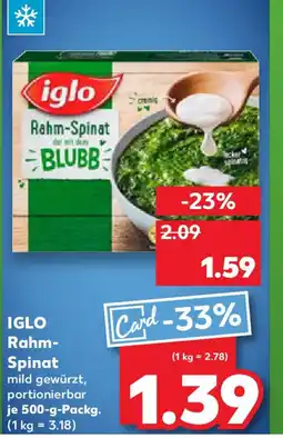 Kaufland iglo Rahm- Spinat mild Angebot