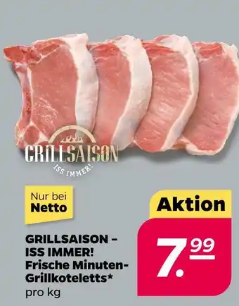 NETTO Grillsaison – iss immer! frische minuten-grillkoteletts Angebot