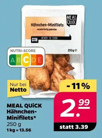 NETTO Meal quick hähnchen-minifilets Angebot
