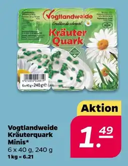 NETTO Vogtlandweide kräuterquark minis Angebot
