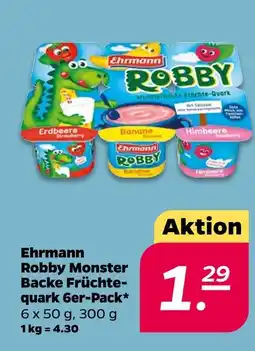 NETTO Ehrmann robby monster backe früchtequark 6er-pack Angebot