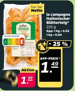 NETTO La campagna italienischer blätterteig Angebot