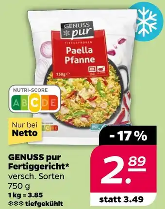 NETTO Genuss pur fertiggericht Angebot