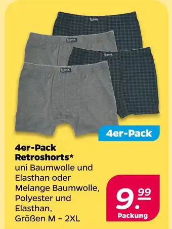 NETTO 4er-pack retroshorts Angebot